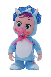 Bebelus interactiv cu suzeta si costum dinozaur, plange, merge si canta, dimensiune 32 cm, REC2988