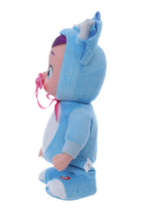 Bebelus interactiv cu suzeta si costum dinozaur, plange, merge si canta, dimensiune 32 cm, REC2988