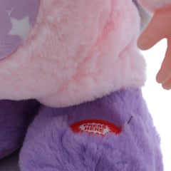 Bebelus interactiv cu suzeta si costum unicorn, plange, merge si canta, dimensiune 32 cm, REC2990