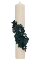 Lumanare botez design marmorat, 35x6 cm, REC5001/31