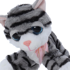 Jucarie de plus cu sunet pisica, dimensiune 20 cm, REC2993