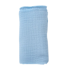 Pled din MUSELINA, bleu, 70x70 cm, Recostore®, REC3037