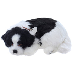 Catel interactiv cu cosulet, doarme, latra si da din coada, Sweet Petzzz, dimensiune 25 x 16cm, REC2960