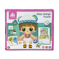 Joc educativ camera bebelusului, piese si planse magnetice, dimensiune 27, 1 x 23 cm, REC2914