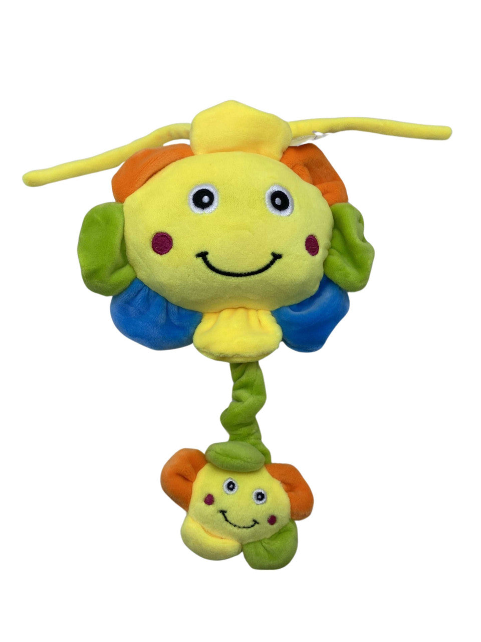 Jucarie muzicala de plus, tip floare, pentru patut sau carucior, REC2923