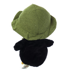 Jucarie de plus pinguin cu palarie, dimensiune 20 cm, REC3027