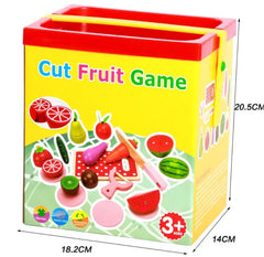 Set fructe si legume din lemn, prindere cu magnet, REC2939