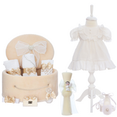 Set trusou botez fete, ingeras ivoire, 12 piese, REC3436