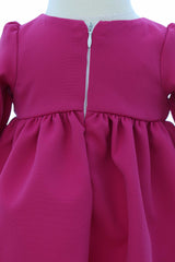 Rochie eleganta pentru botez fetita, fuchsia, REC3337