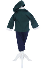 Costum elegant pentru botez, 5 piese, verde, REC3412