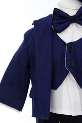 Costum bleumarin botez baieti, compus din 5 piese, Recostore®, REC3108