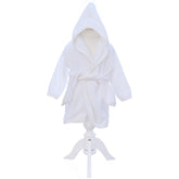 Halat cocolino, alb, de baie, cu gluga si cordon, pentru bebelusi, REC3111