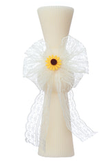 Lumanare clepsidra model traditional pentru botez, 26x6 cm, REC5007/4