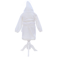 Halat cocolino, alb, de baie, cu gluga si cordon, pentru bebelusi, REC3111