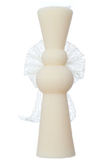 Lumanare clepsidra model traditional pentru botez, 26x6 cm, REC5007/4