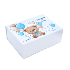 Set prima baita dupa botez cu nasii, body, prosop si saculet cu mirodenii, Ursulet, REC2552