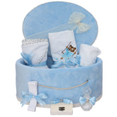 Trusou botez cu tigru, bleu, 9 piese, REC3430