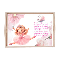 Set tava pentru taiere mot/ turta, model Belerina, ciclam, 6 piese, 35x20 cm, Recostore®, REC1967/209