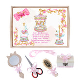 Set tava pentru taiere mot/ turta, model Carusel, roz, 6 piese, 35x20 cm, Recostore®, REC1967/211