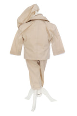 Costum botez baieti, crem compus din 5 piese, Recostore®, REC2743