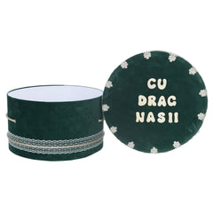 Cutie transport trusou verde "Cu drag nasii", REC3007