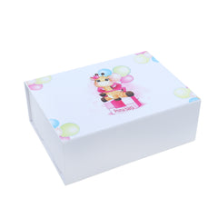 Set prima baita dupa botez cu nasii, body, prosop si saculet cu mirodenii, Girafa, REC2554