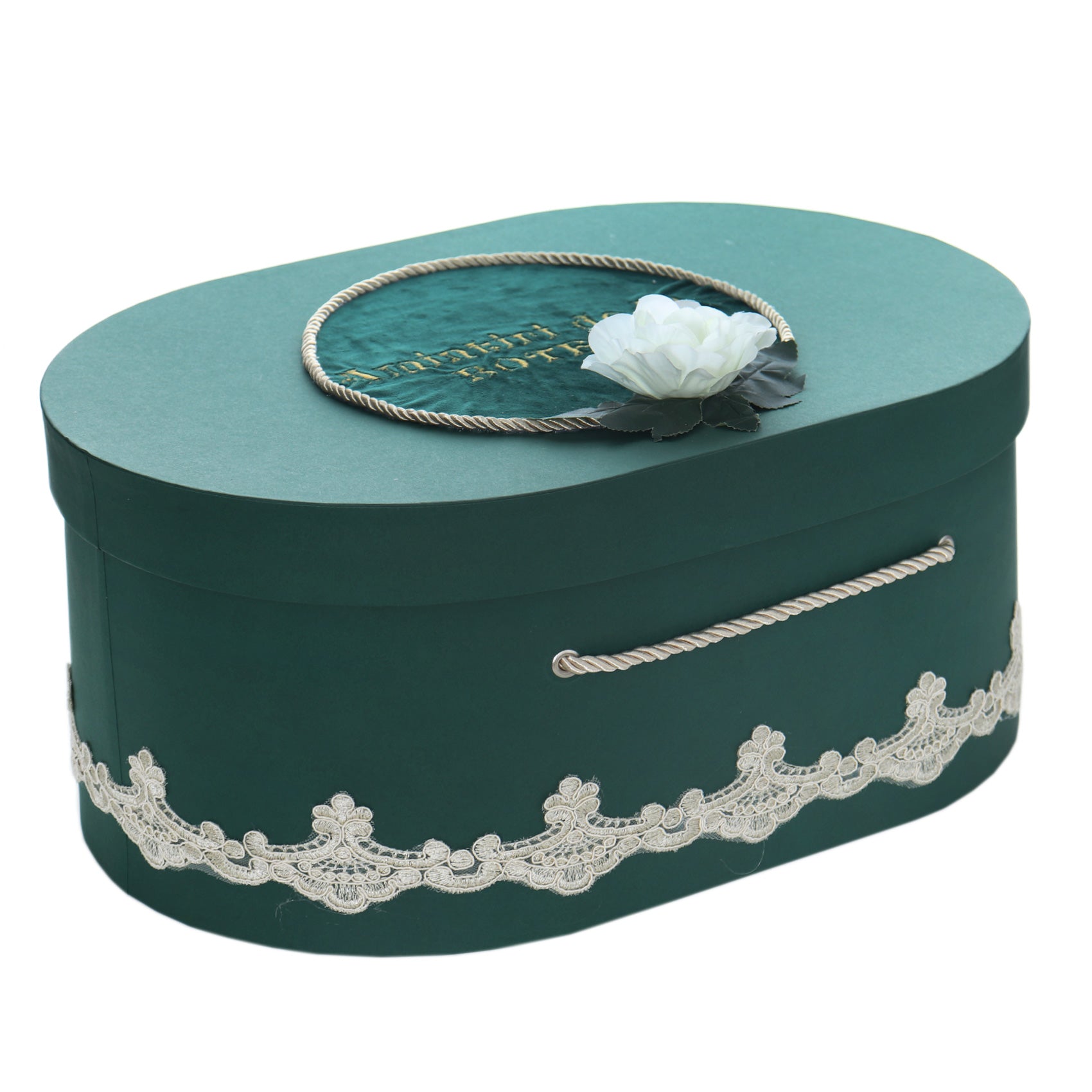 Cutie transport trusou verde "Amintiri de la botez", REC3008