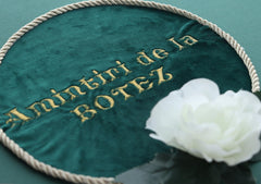 Cutie transport trusou verde "Amintiri de la botez", REC3008