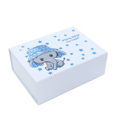 Set prima baita dupa botez cu nasii, body, prosop si saculet cu mirodenii, Elefantel, REC2555