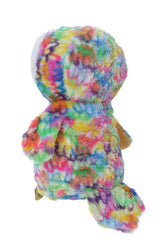 Jucarie de plus bufnita multicolora, dimensiune 23 cm, REC2969