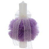 Lumanare botez, 30x5.5 cm, lila, Recostore®, REC5004/15