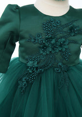 Set trusou complet pentru botez de fete, verde, model cu ingeras, 10 piese, Rochita, Lumanare cu radacini si aripi, trusou imprimat si pantofiori, Recostore®, REC2575