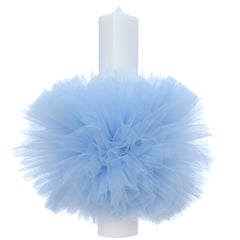Set trusou botez cu ingeras, lumanare si trusou, bleu, 8 piese, REC5013/3