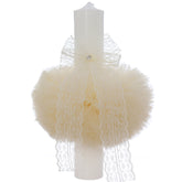 Lumanare botez, 30x5.5 cm, ivoire, Recostore®, REC5004/17