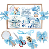 Set tava pentru taiere mot, model Ursulet, bleu, 6 piese, 35x20 cm, Recostore®, REC1967/279