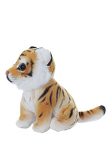 Jucarie de plus baby tigru cu cosulet, dimensiune 20cm, REC2972