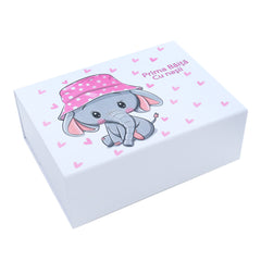 Set prima baita dupa botez cu nasii, body, prosop si saculet cu mirodenii, Elefantel, REC2557