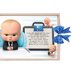 Set tava pentru taiere mot, model Tip Bebe Boss, albastru electric, 6 piese, 35x20 cm, Recostore®, REC1967/292