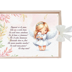 Set tava pentru taiere mot/turta, model cu Ingeras ivoire, 6 piese, 35x20 cm, Recostore®, REC1967/297