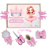 Set tava pentru taiere mot, model Tip balerina, roz, 6 piese, 35x20 cm, Recostore®, REC1967/301