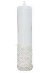 Lumanare cu balerina pentru botez, ivoire, 30x7 cm, Recostore®, REC5002/53