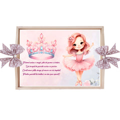 Set tava pentru taiere mot, model Tip balerina, roz pudrat, 6 piese, 35x20 cm, Recostore®, REC1967/302