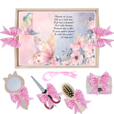 Set tava pentru taiere mot, model cu fluturi, roz, 6 piese, 35x20 cm, Recostore®, REC1967/304