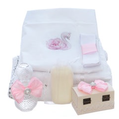 Trusou botez cu lebada, 7 piese, Recostore®, REC5012/24