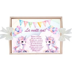 Set tava pentru taiere mot/turta, model Tip Unicorn, ivoire, 6 piese, 35x20 cm, Recostore®, REC1967/310