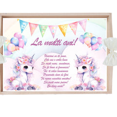 Set tava pentru taiere mot/turta, model Tip Unicorn, ivoire, 6 piese, 35x20 cm, Recostore®, REC1967/310