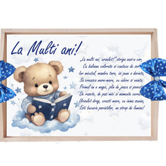 Set tava pentru taiere mot, model Tip Ursulet, albastru electric, 6 piese, 35x20 cm, Recostore®, REC1967/312