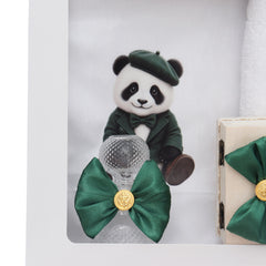 Trusou botez cu urs panda, 7 piese, Recostore®, REC5012/30