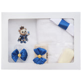 Trusou botez cu urs print, 7 piese, Recostore®, REC5012/31