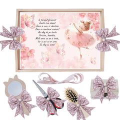 Set tava pentru taiere mot/turta, model Tip Zana, roz pudrat, 6 piese, 35x20 cm, Recostore®, REC1967/317